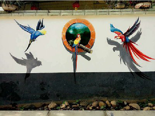 武穴视觉错位-3D墙绘设计