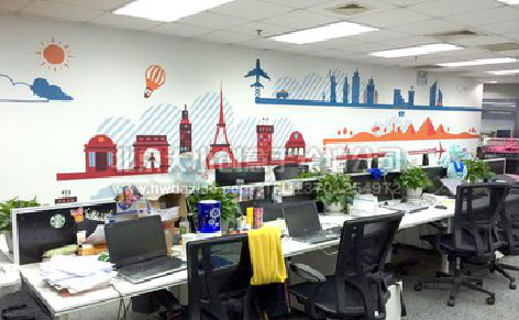 武穴教你设计办公室墙绘的方法。