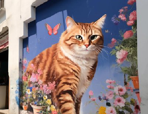 武穴自己绘制有个性的手绘墙