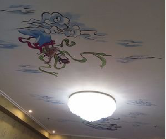 武穴如何快速绘制天花板上的手绘墙?